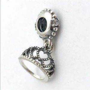 NEW - FIRM - Authentic Pandora Hearts Tiara Charm